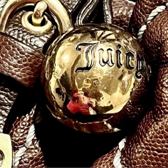 AUTHENTIC JUICY COUTURE quilted leather hobo handbag Y2K very HTF - Picture 5 of 8